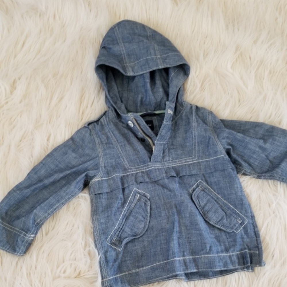 Gap light denim pull over Toddler 3T
